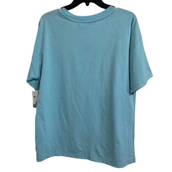 BP. Boxy Crop Graphic Tee In Blue Amuse Me‎ size Medium NEW - Picture 6 of 6
